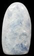 Polished, Blue Calcite Free Form - Madagascar #54619-1